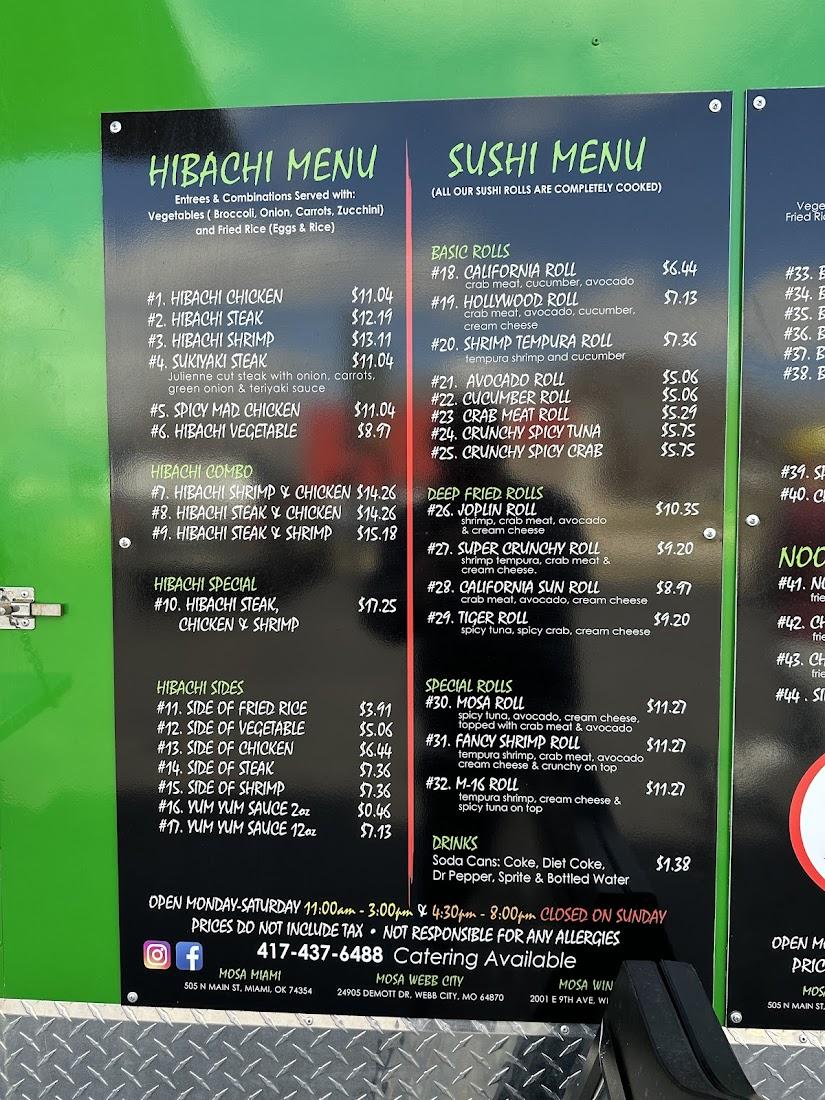 MOSA Hibachi & Sushi Japanese Express Joplin, MO